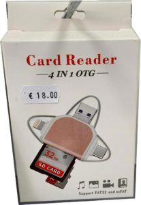 Kaartlezer 4 IN 1 OTG