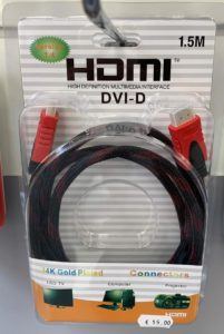 HDMI DVI-D Kabel 1.5M