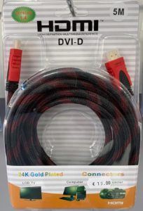 HDMI DVI-D Kabel 5M